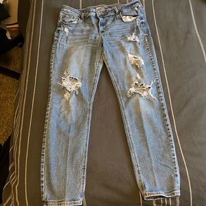 Old navy jeans W/ rips Size 12